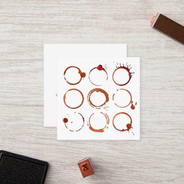 Elegant Modern Minimalist Coffee Shop Cafe Loyalty (Front/Back In Situ)