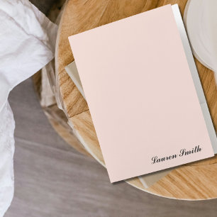Elegant Modern Minimalist Cute Girly Plush Pink Pocket Folder