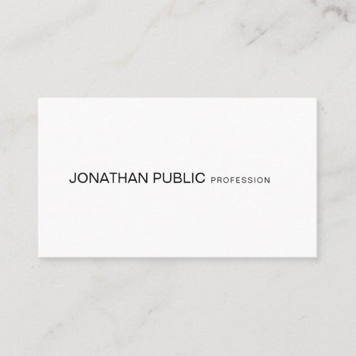 Elegant Modern Minimalist Design Professional Business Card