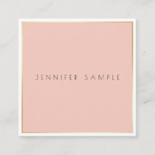 Elegant Modern Minimalist Design Professional Luxe Square Business Card