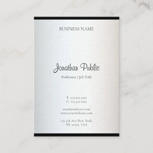 Elegant Modern Minimalist Design Simple Template Business Card