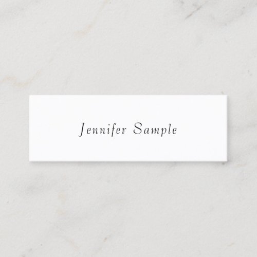 Elegant Modern Minimalist Design Template Trendy Mini Business Card