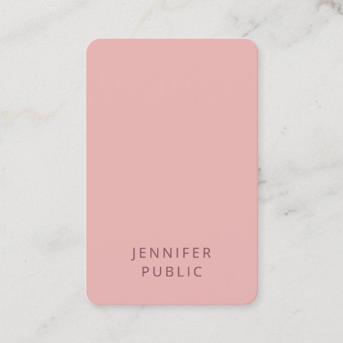 Elegant Modern Minimalist Design Trend Colors Business Card