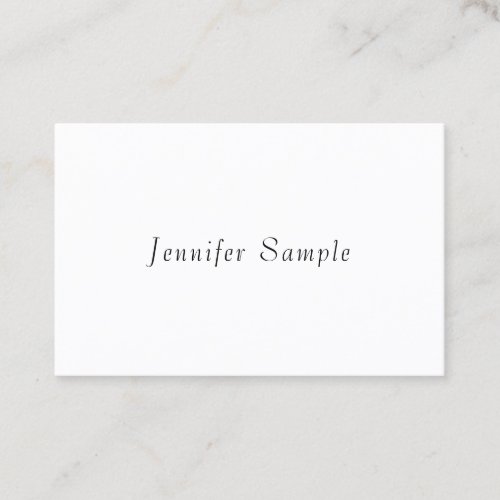 Elegant Modern Minimalist Design Trendy Template Business Card