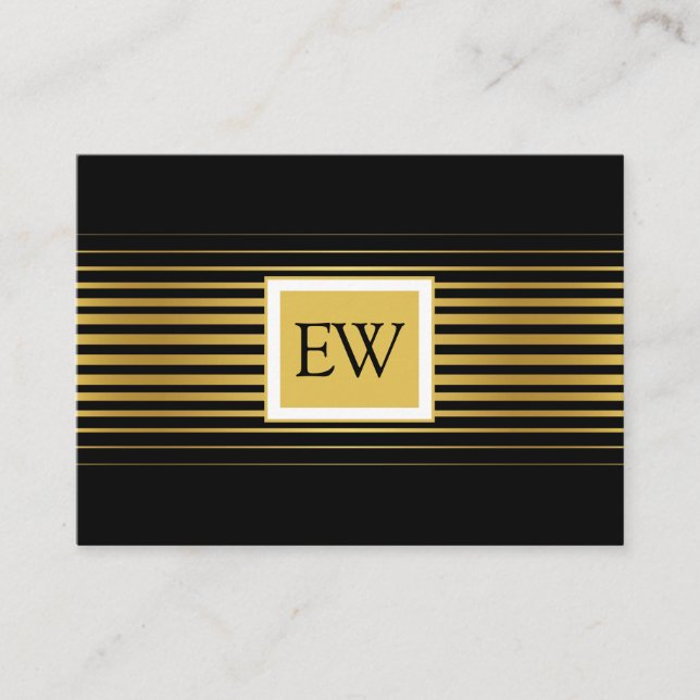 Elegant Modern Minimalist Faded Gold Lines Design Business Card (Front)