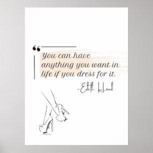 Elegant Modern Minimalist Feminine Poster