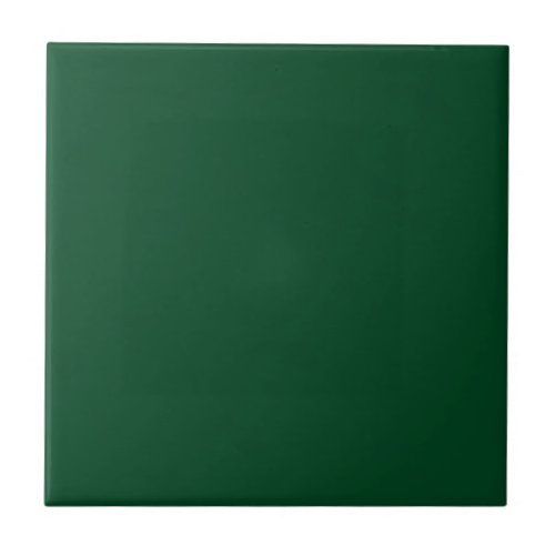 Elegant Modern Minimalist Forest Green Ceramic Tile