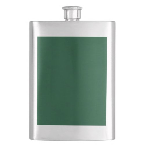 Elegant Modern Minimalist Forest Green Flask