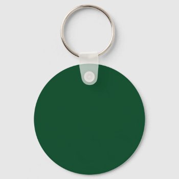 Elegant Modern Minimalist Forest Green Keychain by made_in_atlantis at Zazzle