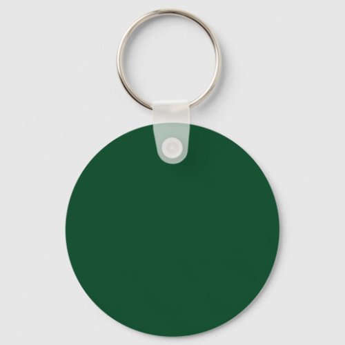 Elegant Modern Minimalist Forest Green Keychain