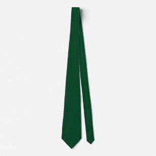 Elegant Modern Minimalist Forest Green Neck Tie