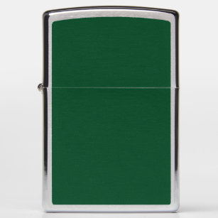Elegant Modern Minimalist Forest Green Zippo Lighter