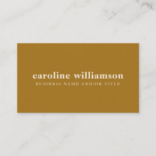 Elegant Modern Minimalist Gold Professional Business Card