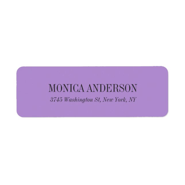 Elegant Modern Minimalist Label (Front)