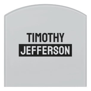 Elegant Modern Minimalist Own Name Door Sign