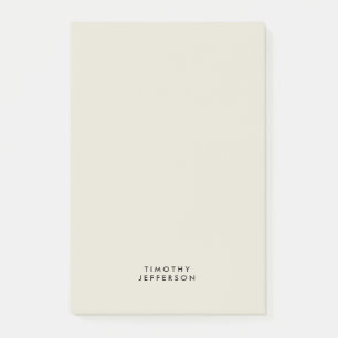 Elegant Modern Minimalist Own Name Post-it Notes