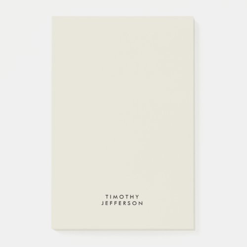 Elegant Modern Minimalist Own Name Post_it Notes