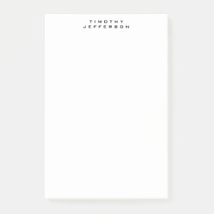 Elegant Modern Minimalist Own Name Post-it Notes