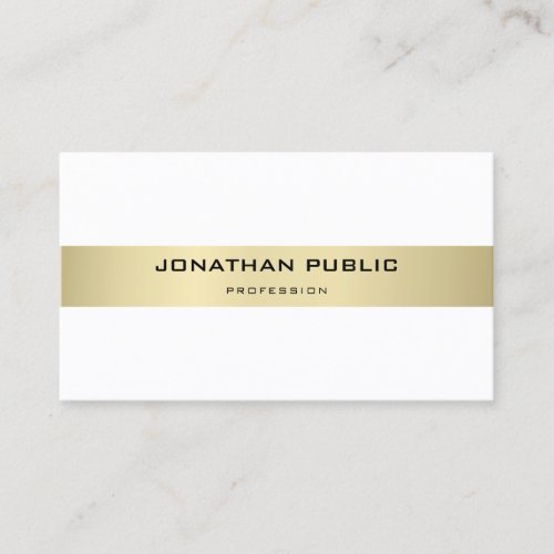Elegant Modern Minimalist Plain Luxury Trendy Business Card