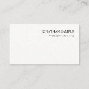 Elegant Modern Minimalist Professional Template Business Card