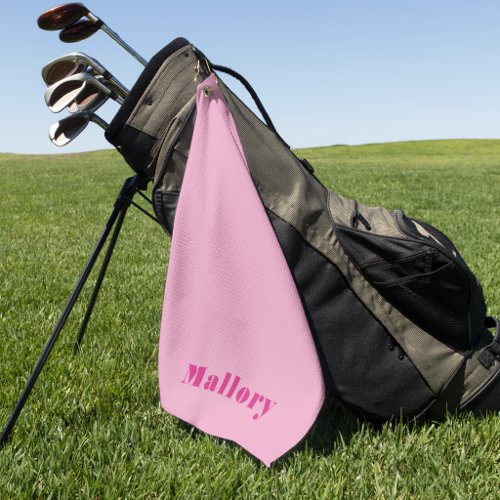 Elegant Modern Minimalist Simple Pink Trendy  Golf Towel
