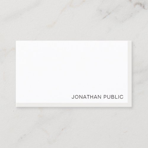 Elegant Modern Minimalist Template Professional Business Card