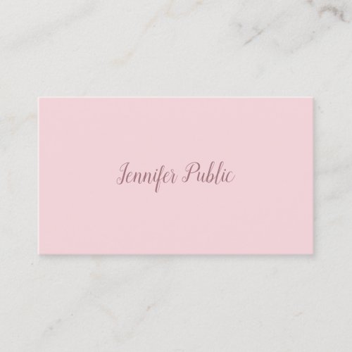 Elegant Modern Minimalist Template Professional Business Card