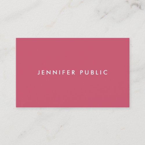 Elegant Modern Minimalist Template Trend Colors Business Card
