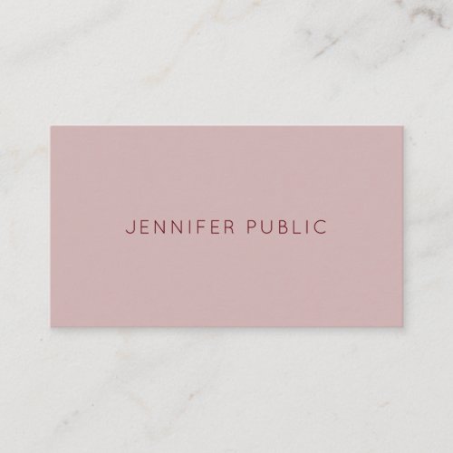 Elegant Modern Minimalist Template Trend Colors Business Card