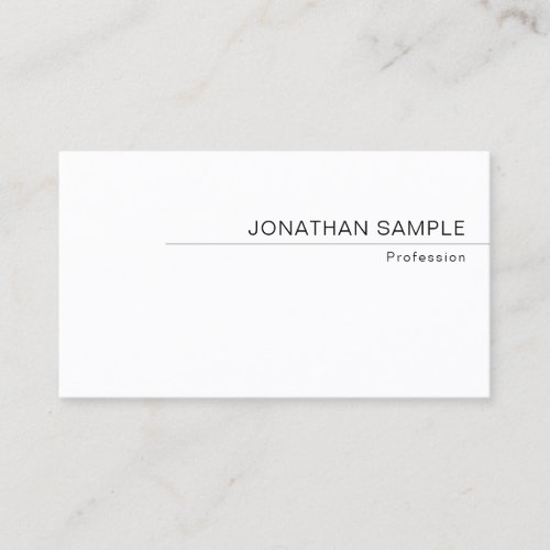 Elegant Modern Minimalist Trendy Simple Template Business Card