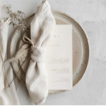 Elegant Modern Minimalist Wedding Flat Menu Invitation<br><div class="desc">Design features an handwritten font and modern minimalist design. Designed to coordinate with for the «SERENA» Wedding Invitation Collection. To change details, click «Personalize». To move the text or change the size, font, or color, click «Click to customize further» It. View the collection link on this page to see all...</div>