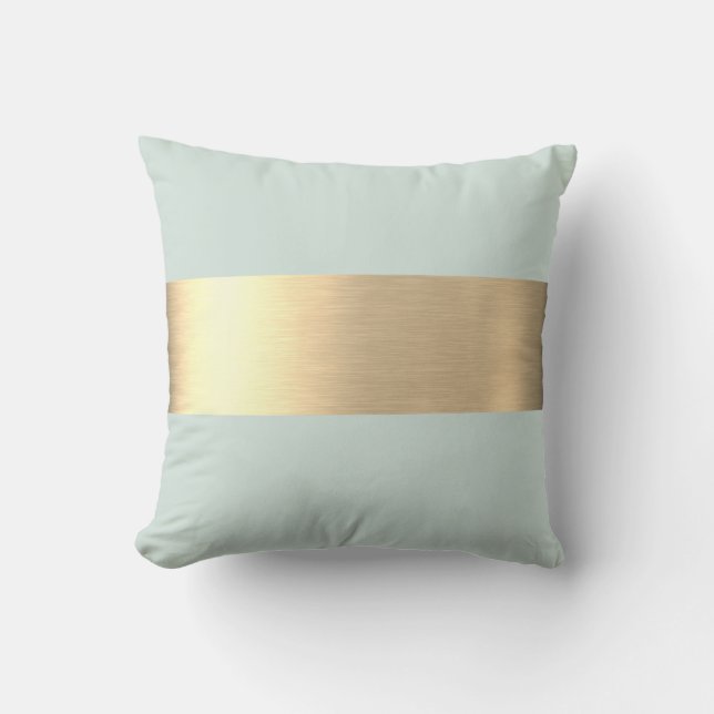 Elegant Modern Minimalist Your Name Throw Pillow (Front)