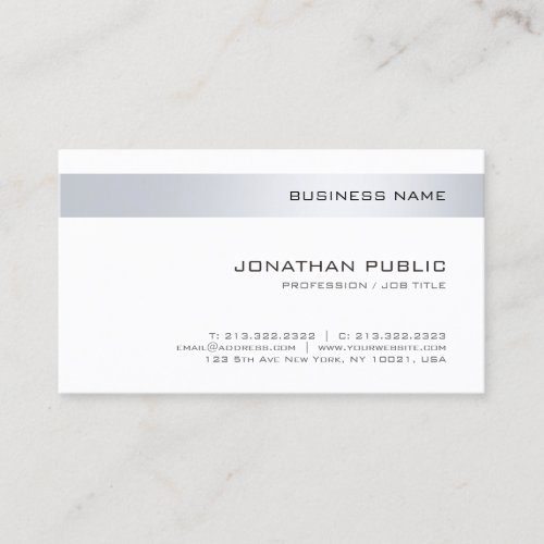 Elegant Modern Minimalistic Design Trendy Company Business Card
