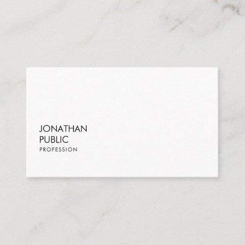 Elegant Modern Minimalistic Professional Simple Business Card
