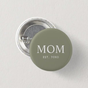 Elegant Modern Mom Established Button