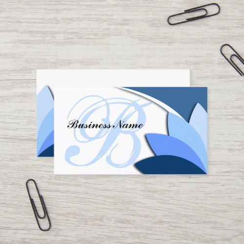 Elegant Modern Monogram Business Cards