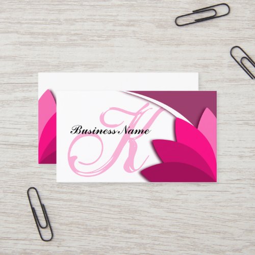 Elegant Modern Monogram Business Card