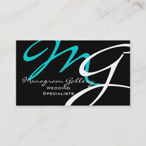 Elegant Modern Monogram Business Cards