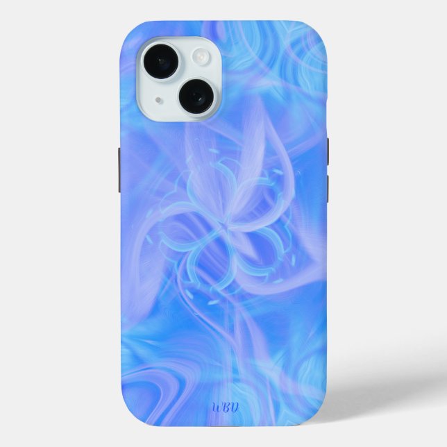 Elegant Modern Monogram Colorful Design Case-Mate iPhone Case (Back)