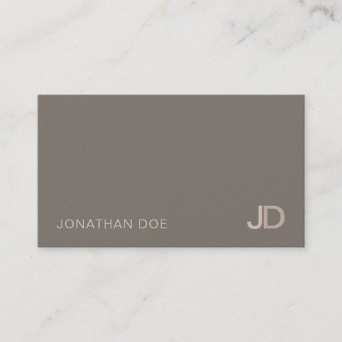 Elegant Modern Monogram Luxury Pearl Finish Business Card