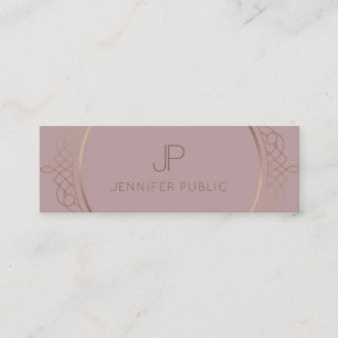 Elegant Modern Monogram Professional Template Mini Business Card