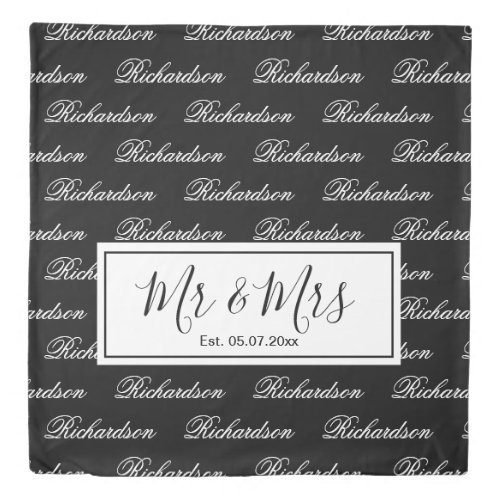 Elegant modern monogram wedding keepsake gift
