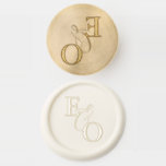 Elegant Modern Monogram Wedding Wax Seal Stamp<br><div class="desc">Wedding wax seal stamp kit featuring elegant typography monogram initials.</div>