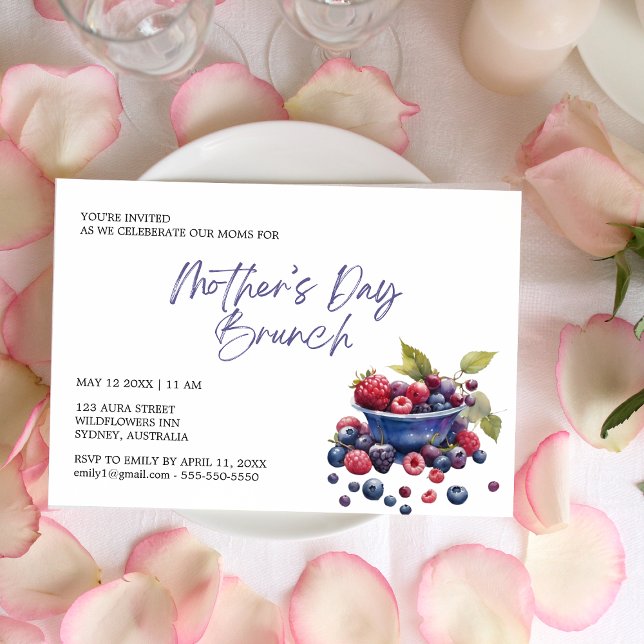 Elegant modern Mother's day Brunch  Invitation (Creator Uploaded)