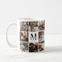 Elegant Modern Multi Photo Collage Gift Keepsake