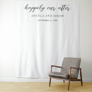 Elegant Modern Neutral Wedding Backdrop
