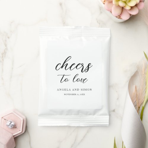 Elegant Modern Neutral Wedding Margarita Drink Mix
