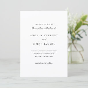 Elegant Modern Neutral Wedding Save The Date