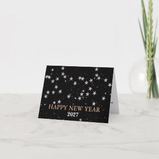 Elegant Modern New Year Greeting Card