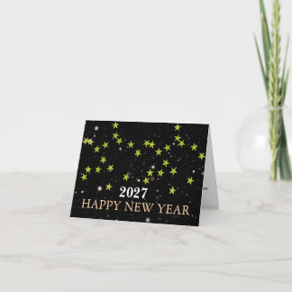 Elegant Modern New Year Greeting Card